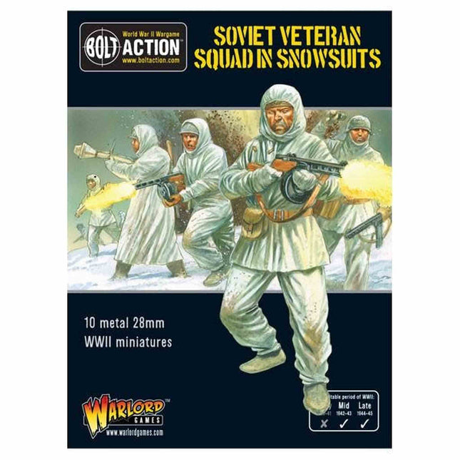 Dit is een foto van het spel Soviet Veteran Squad in Snowsuits te koop bij Speldorado Spellenwinkel Delft