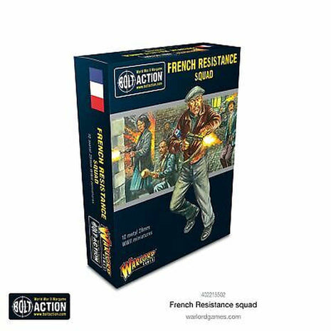 French Resistance Squad voor Bolt Action - fransen infantry schaal 1:58 miniatuur