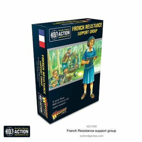 French Resistance Support Group voor Bolt Action - fransen infantry schaal 1:58 miniatuur