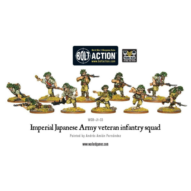 Dit is een foto van het spel Japanese Veteran infantry squad te koop bij Speldorado Spellenwinkel Delft