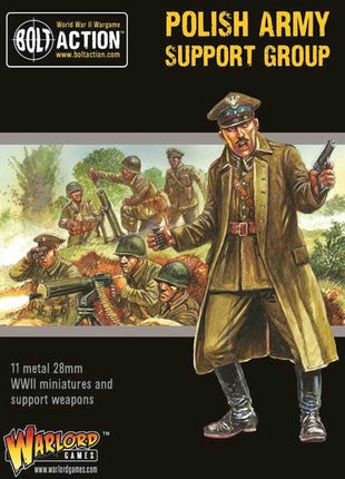 Polish Army Support Group (HQ, Mortar & MMG) voor Bolt Action - polen infantry schaal 1:58 miniatuur