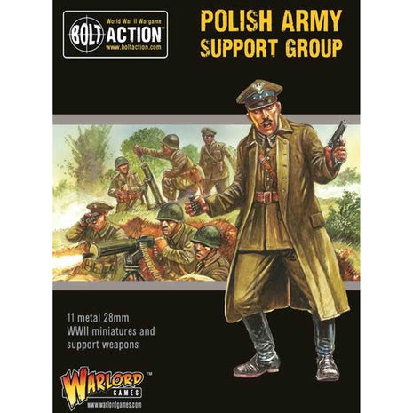 Polish Army Support Group (HQ, Mortar & MMG) voor Bolt Action - polen infantry schaal 1:58 miniatuur