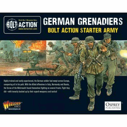 Dit is een foto van het spel German Grenadiers Starter Army te koop bij Speldorado Spellenwinkel Delft