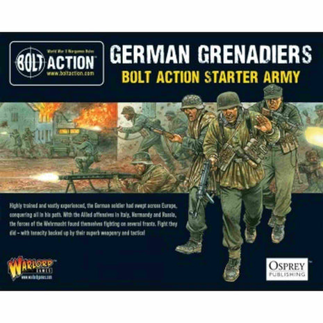German Grenadiers Starter Army voor Bolt Action - duitsers infantry schaal 1:58 miniatuur
