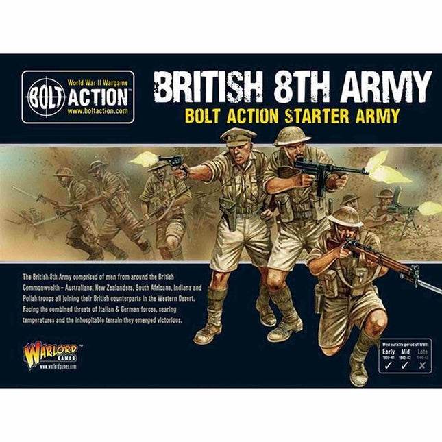 Bolt Action 8Th Army Starter Army - En, 402611001 van Warlord Games te koop bij Speldorado !