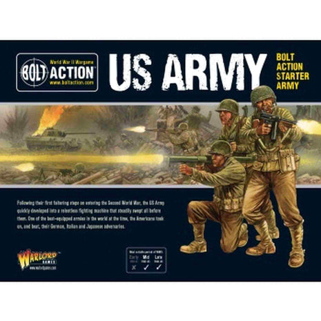 US Army Starter Army voor Bolt Action - amerikanen infantry schaal 1:58 miniatuur