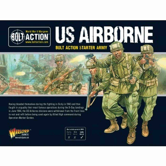 Dit is een foto van het spel US Airborne Starter Army te koop bij Speldorado Spellenwinkel Delft