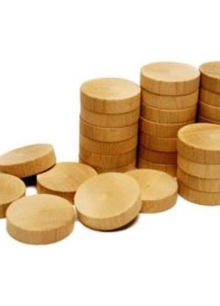 Klassiekers  Sjoelstenen Set 30 St.52 Mm.Vlak Beukenh - Kunststof - uitvoering