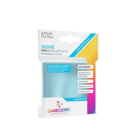 Sleeves Prime Board Game - Blue 73x73mm (50) - Sleeves - Kaartspel accessoires,bordspel accessoires