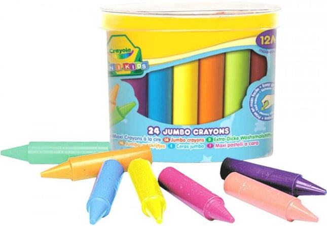 Crayola Wasco'S Jumbo 24 Stuks, 65140608 van Vedes te koop bij Speldorado !