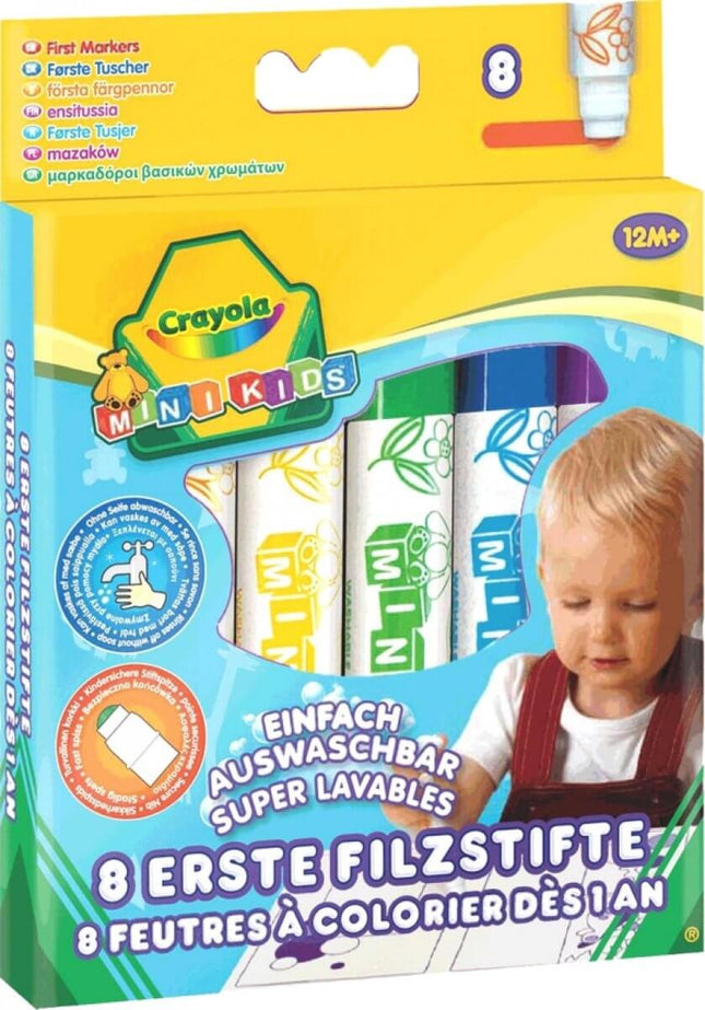 Crayola Mini Viltstiften 8 Stuks, 65130980 van Vedes te koop bij Speldorado !