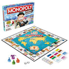 Monopoly Wereldreis – gezellig bordspel – 2 tot 4 spelers