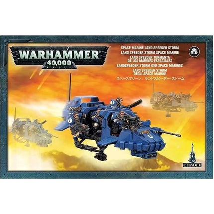 Dit is een foto van het spel Land Speeder Storm - Space Marine te koop bij Speldorado Spellenwinkel Delft