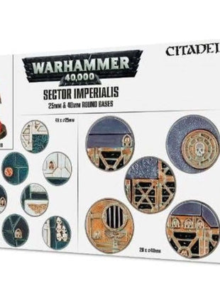 Warhammer 40.000 Sector Imperialis25 & 40Mm Round Bases - Battle Zone – 40K miniaturen set 