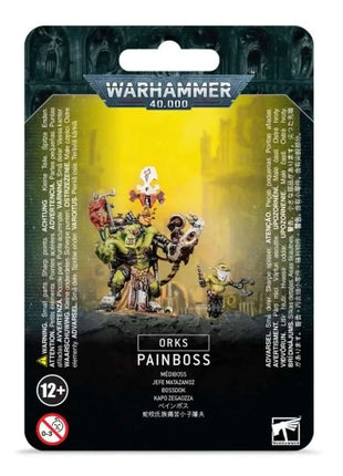 Dit is een afbeelding van het miniatuur Painboss - Orks voor het spel Warhammer, te koop bij Tabletop Miniature Wargames spellenwinkel Speldorado in delft