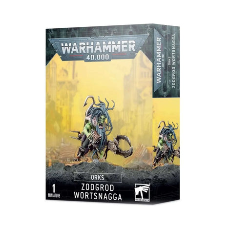 Dit is een afbeelding van het miniatuur Zodgrod Wortsnagga - Orks voor het spel Warhammer, te koop bij Tabletop Miniature Wargames spellenwinkel Speldorado in delft