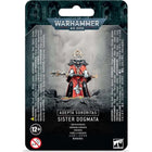 Dit is een afbeelding van het miniatuur Sister Dogmata- Adepta Sororitas voor het spel Warhammer, te koop bij Tabletop Miniature Wargames spellenwinkel Speldorado in delft