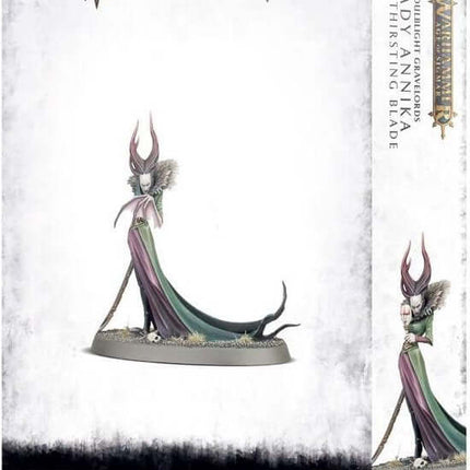 Dit is een foto van het spel Lady Annika The Thirsting Blade - Flesh Eater Courts te koop bij Speldorado Spellenwinkel Delft