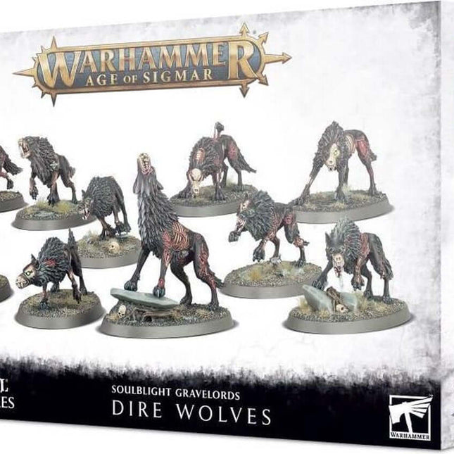 Dit is een foto van het spel Dire Wolves - Soulblight Gravelords te koop bij Speldorado Spellenwinkel Delft