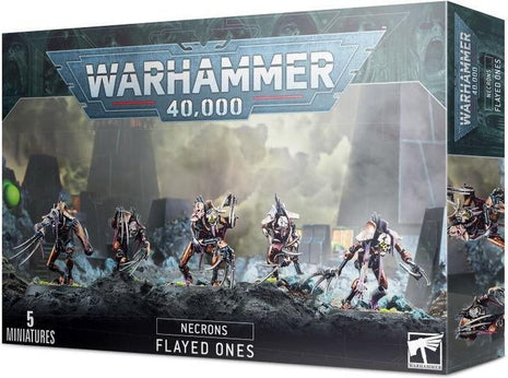 Dit is een afbeelding van het miniatuur Flayed Ones - Necrons voor het spel Warhammer, te koop bij Tabletop Miniature Wargames spellenwinkel Speldorado in delft