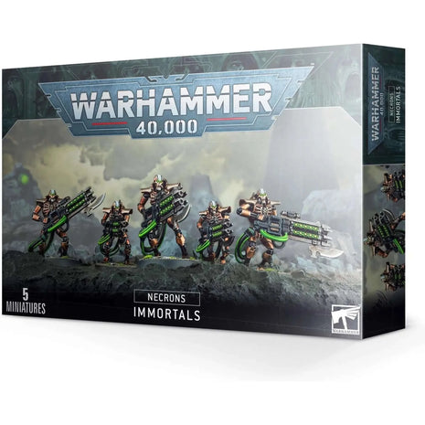 Dit is een afbeelding van het miniatuur Immortals - Necrons voor het spel Warhammer, te koop bij Tabletop Miniature Wargames spellenwinkel Speldorado in delft