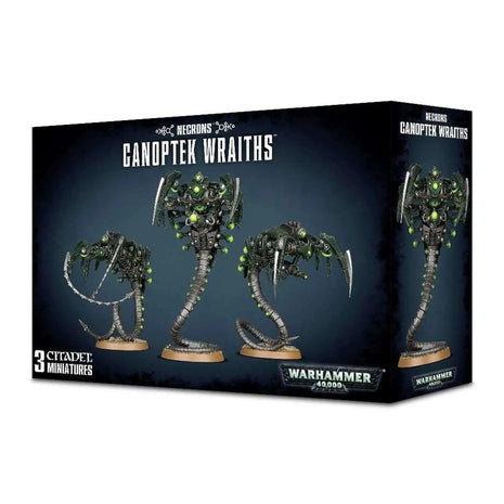 Dit is een afbeelding van het miniatuur Canoptek Wraiths - Necrons voor het spel Warhammer, te koop bij Tabletop Miniature Wargames spellenwinkel Speldorado in delft