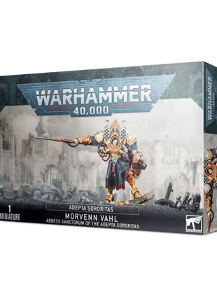 Dit is een afbeelding van het miniatuur Morvenn Vahl Abbess Sanctorum - Adepta Sororitas voor het spel Warhammer, te koop bij Tabletop Miniature Wargames spellenwinkel Speldorado in delft