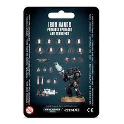 Dit is een foto van het spel Iron Hands Primaris Upgrades & Transfers - Space Marines te koop bij Speldorado Spellenwinkel Delft