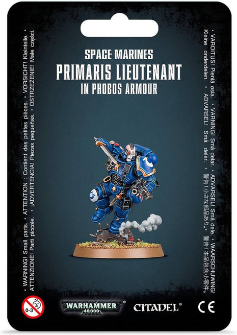 Dit is een afbeelding van het miniatuur Primaris Lieutenant In Reiver Armour - Space Marines voor het spel Warhammer, te koop bij Tabletop Miniature Wargames spellenwinkel Speldorado in delft