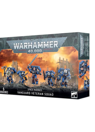 Dit is een afbeelding van het miniatuur Vanguard Veteran Squad - Space Marines voor het spel Warhammer, te koop bij Tabletop Miniature Wargames spellenwinkel Speldorado in delft