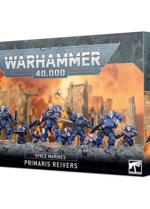 Dit is een afbeelding van het miniatuur Primaris Reivers - Space Marines voor het spel Warhammer, te koop bij Tabletop Miniature Wargames spellenwinkel Speldorado in delft