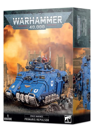 Dit is een afbeelding van het miniatuur Primaris Repulsor - Space Marines voor het spel Warhammer, te koop bij Tabletop Miniature Wargames spellenwinkel Speldorado in delft