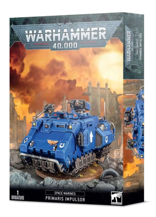 Dit is een afbeelding van het miniatuur Primaris Impulsor - Space Marines voor het spel Warhammer, te koop bij Tabletop Miniature Wargames spellenwinkel Speldorado in delft