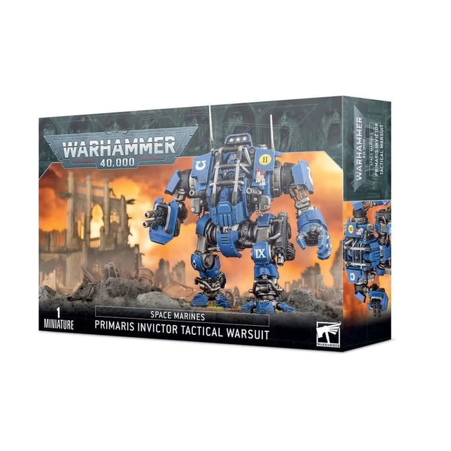 Dit is een foto van het spel Primaris Invictor Tactical Warsuit - Space Marines te koop bij Speldorado Spellenwinkel Delft