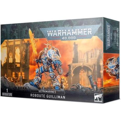 Dit is een afbeelding van het miniatuur Roboute Guilliman - Space Marines voor het spel Warhammer, te koop bij Tabletop Miniature Wargames spellenwinkel Speldorado in delft