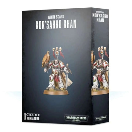 Dit is een foto van het spel White Scars Kor'Sarro Khan - Space Marines te koop bij Speldorado Spellenwinkel Delft
