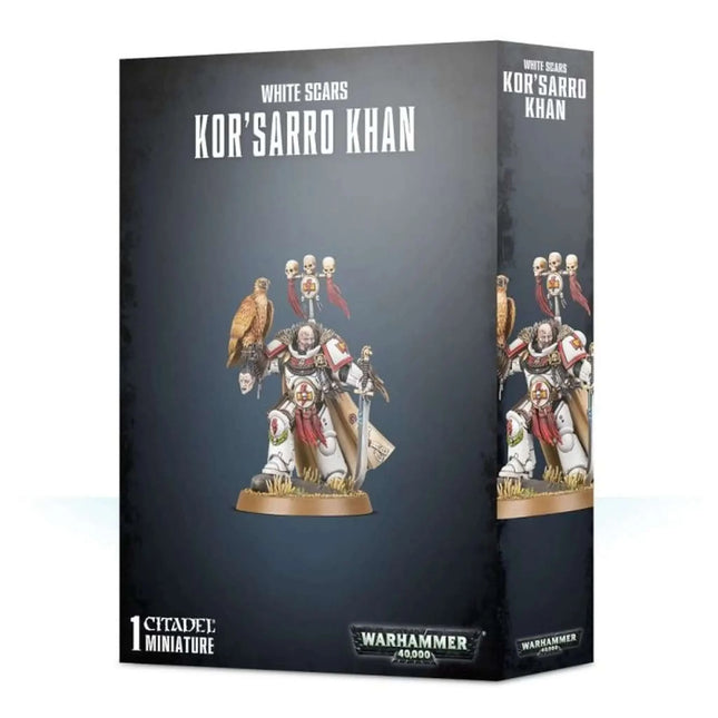 Dit is een foto van het spel White Scars Kor'Sarro Khan - Space Marines te koop bij Speldorado Spellenwinkel Delft