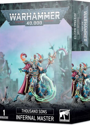 Dit is een afbeelding van het miniatuur Infernal Master - Thousand Sons voor het spel Warhammer, te koop bij Tabletop Miniature Wargames spellenwinkel Speldorado in delft