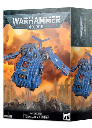 Dit is een afbeelding van het miniatuur Stormraven Gunship - Space Marines voor het spel Warhammer, te koop bij Tabletop Miniature Wargames spellenwinkel Speldorado in delft