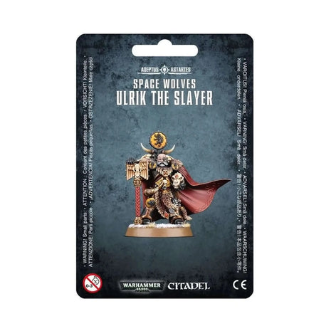 Dit is een afbeelding van het miniatuur Ulrik The Slayer - Space Wolves voor het spel Warhammer, te koop bij Tabletop Miniature Wargames spellenwinkel Speldorado in delft