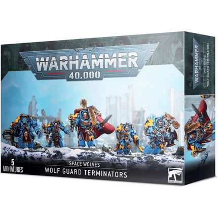 Dit is een foto van het spel Wolf Guard Terminators - Space Wolves te koop bij Speldorado Spellenwinkel Delft