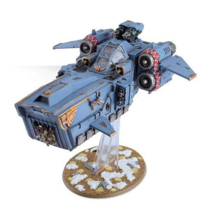 Dit is een foto van het spel Stormfang Gunship - Space Wolves te koop bij Speldorado Spellenwinkel Delft