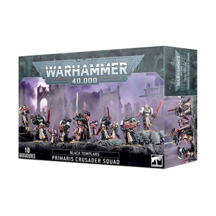 Dit is een foto van het spel Primaris Crusader Squad - Black Templars te koop bij Speldorado Spellenwinkel Delft