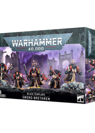 Dit is een afbeelding van het miniatuur Sword Brethren - Black Templars voor het spel Warhammer, te koop bij Tabletop Miniature Wargames spellenwinkel Speldorado in delft