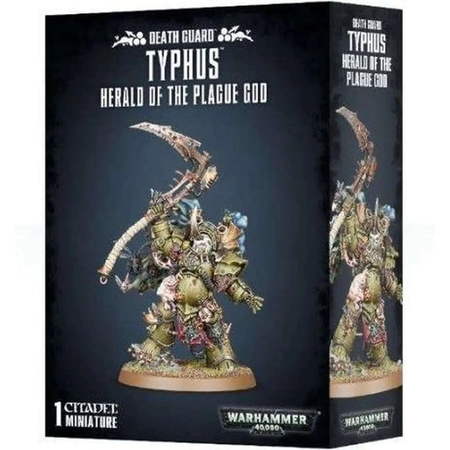Dit is een foto van het spel Typhus Herald Of The Plague God - Death Guard te koop bij Speldorado Spellenwinkel Delft