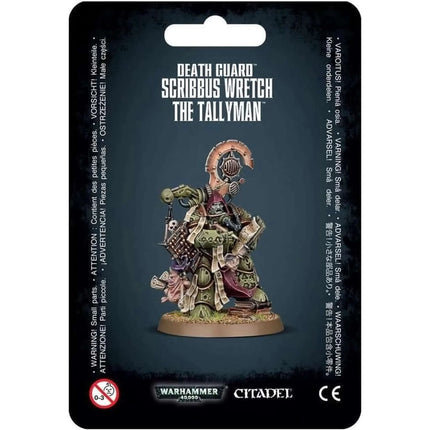 Dit is een foto van het spel Scribbus Wretch The Tallyman - Chaos Space Marines te koop bij Speldorado Spellenwinkel Delft