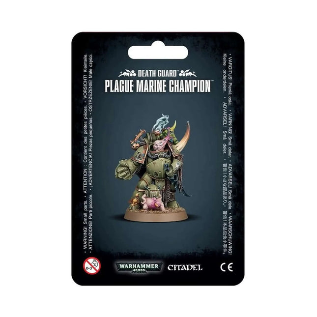 Dit is een foto van het spel Plague Marine Champion - Death Guard te koop bij Speldorado Spellenwinkel Delft