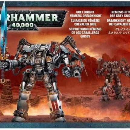 Dit is een foto van het spel Grey Knights Nemesis Dreadknight - Grey Knights te koop bij Speldorado Spellenwinkel Delft