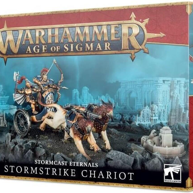 Dit is een foto van het spel Stormstrike Chariot - Stormcast Eternals te koop bij Speldorado Spellenwinkel Delft