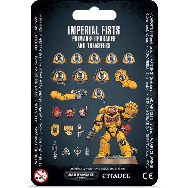 Dit is een foto van het spel Imp. Fists Primaris Upgrades & Transfers - Space Marines te koop bij Speldorado Spellenwinkel Delft